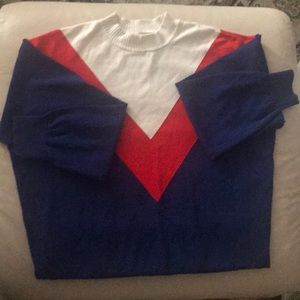 H&M Retro Sweater Red White & Blue